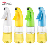 200ml Plastic Colored Olive Oil Sprayer Baking Salad Glass Oil Spray Bottle for Kitchen Cooking Barbecue