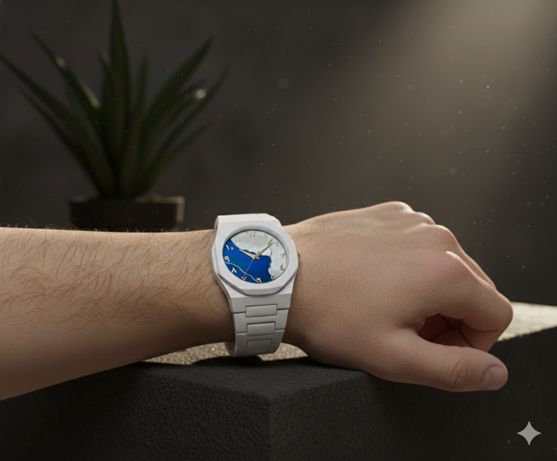 White Aura Watch Elegant Design